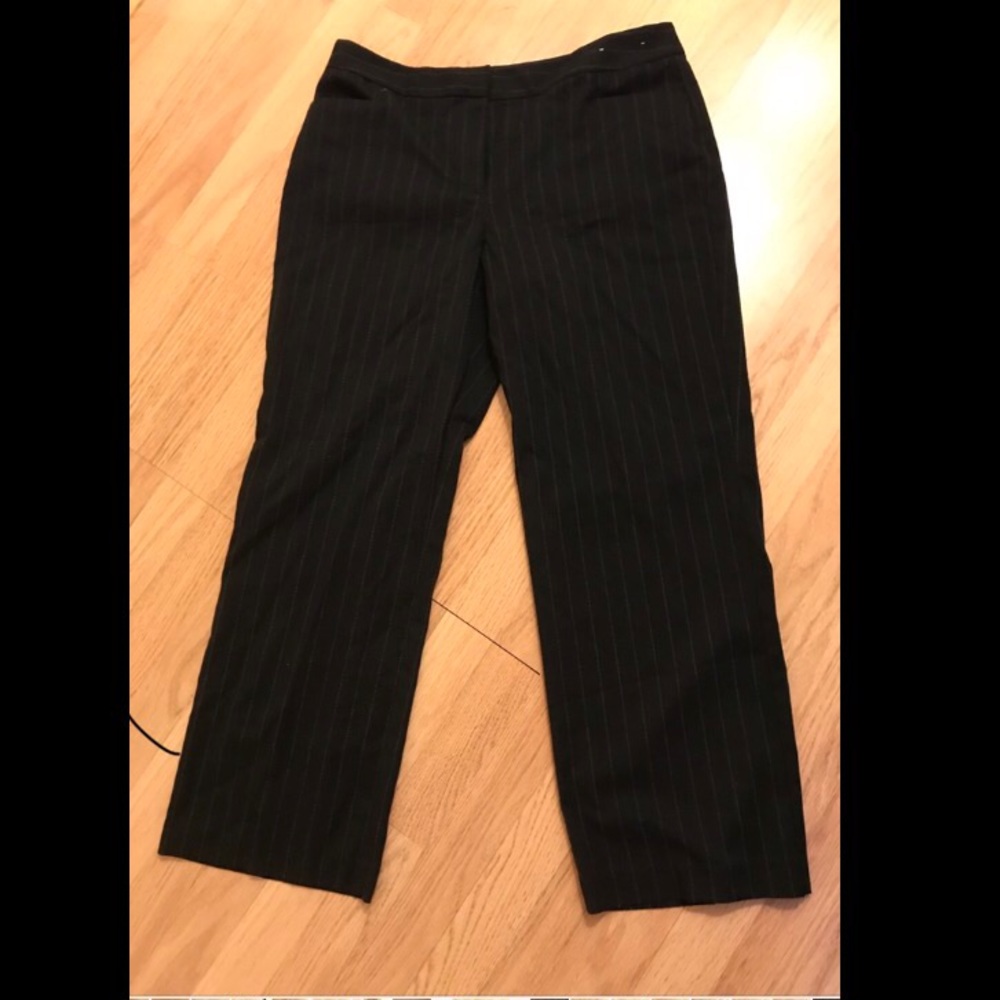 Geoffrey Beane Black pinstripe trouser pant